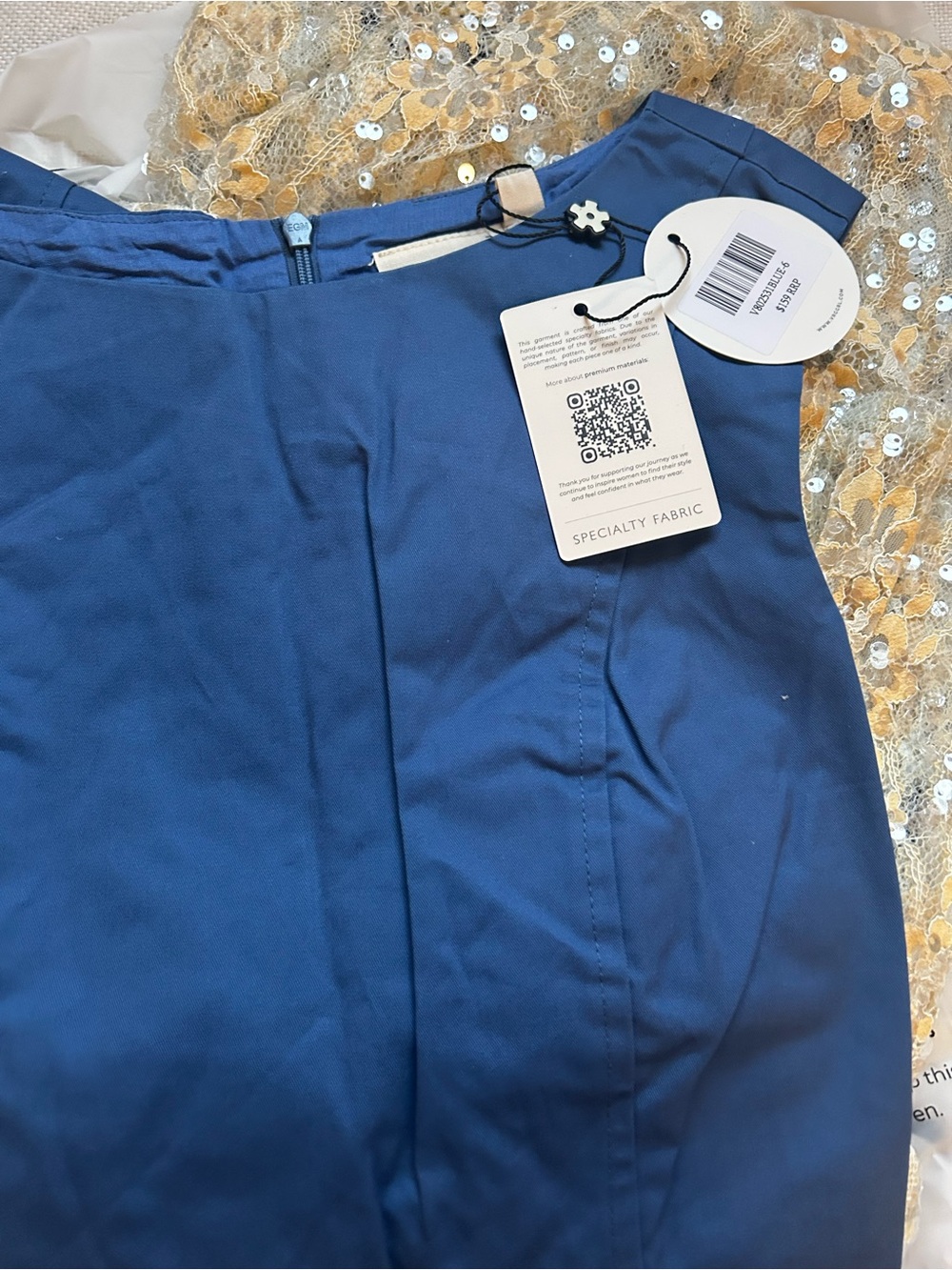 NWT • Robbie sequin dress in cobalt - Picture 4 of 8